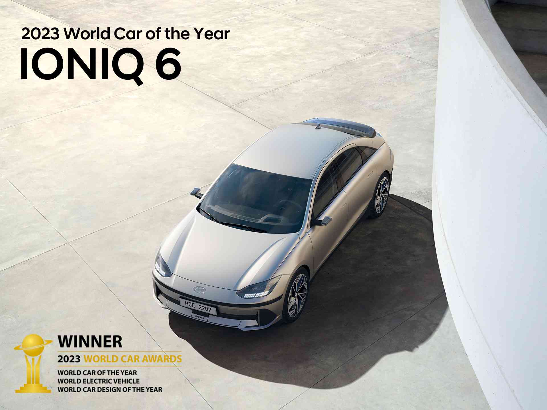 現代 IONIQ 6 橫掃世界年度風雲車三項大獎