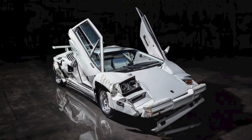 李奧納多拍片撞壞的Lamborghini Countach 拍賣價200萬美元！